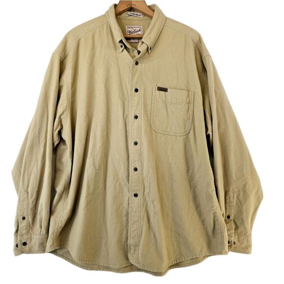Woolrich Other - Woolrich Original Outdoor Gear Cotton Button Down Shirt Men's XLarge Khaki Beige